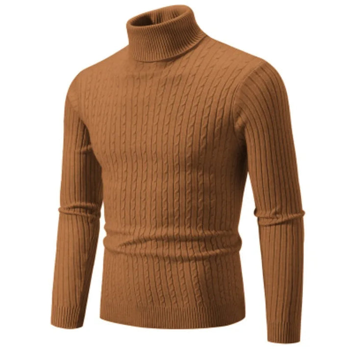 Jacob™ | Turtle Neck Ribbed Muscle Fit Sweater