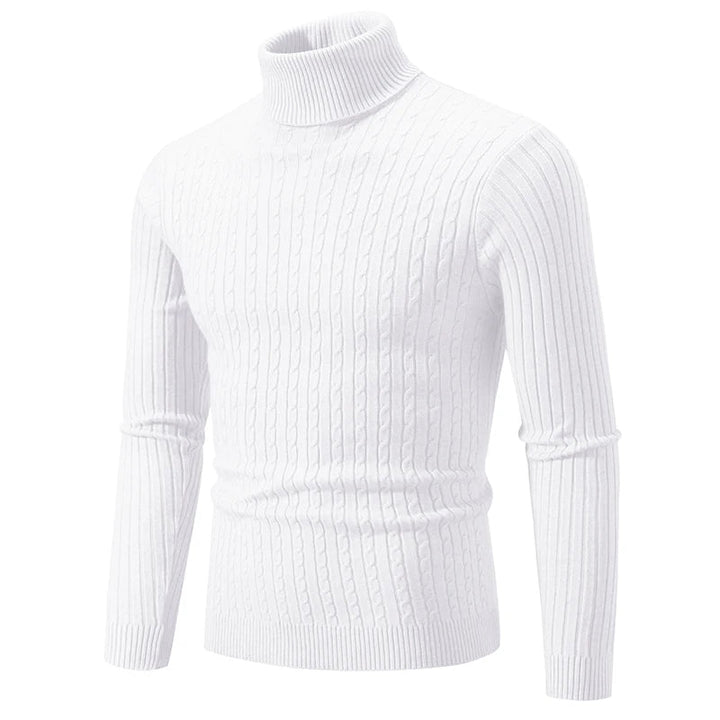 Jacob™ | Turtle Neck Ribbed Muscle Fit Sweater