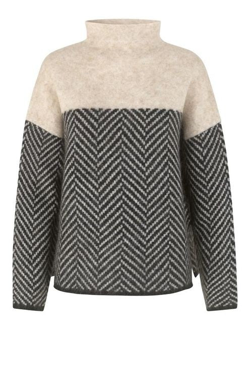 Lucy™ | Women's High Collar Cotton Sweater